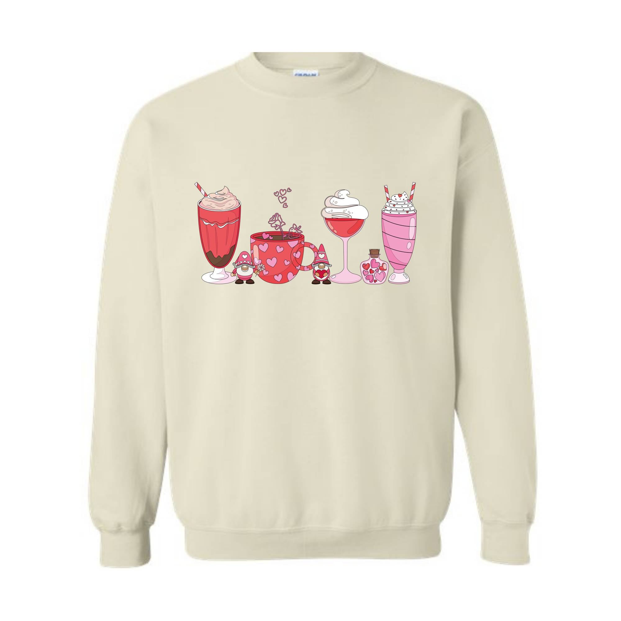 Valentines Coffee Sweatshirt, Valentines Day Sweatshirt, Valentine's Gift, Love and Coffee Sweatshirt, Valentines Sweater