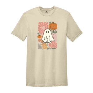 Ghost Pumpkin T-Shirt, Ghost Shirt, Fall Shirt, Spooky Season Shirt, Halloween Tee, Pumpkin Shirt, Halloween Ghost Shirt