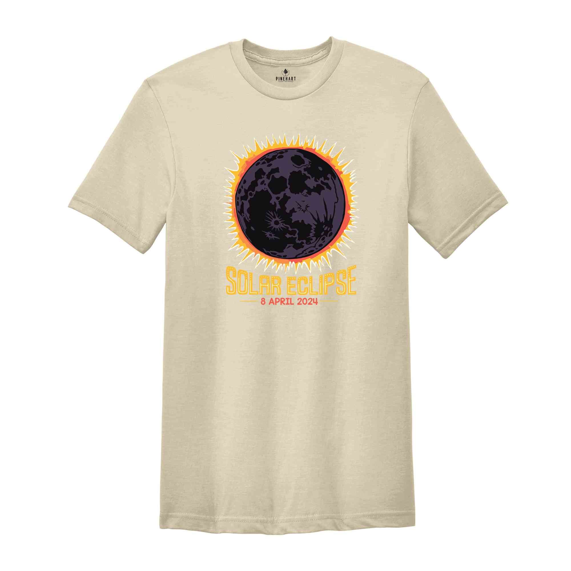 Solar Eclipse 2024 T-Shirt, April 8 2024 Solar Eclipse, Total Solar Eclipse Apparel, Solar Eclipse Shirt