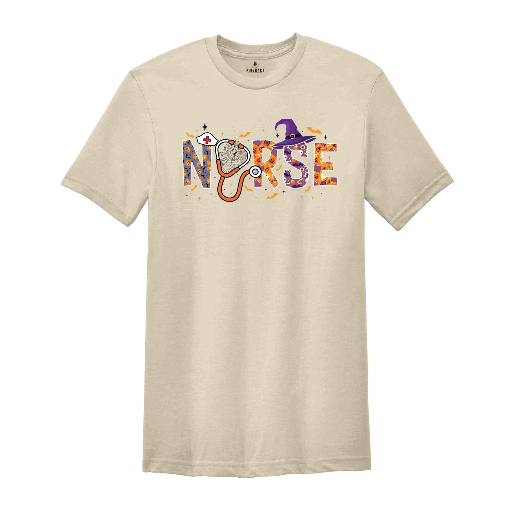 Halloween Nurse Shirt, Spooky Nurse Shirt, Nurse Halloween Gifts, Halloween Party Shirt, Nurse Halloween T-Shirt, Cute Nurse Shirt