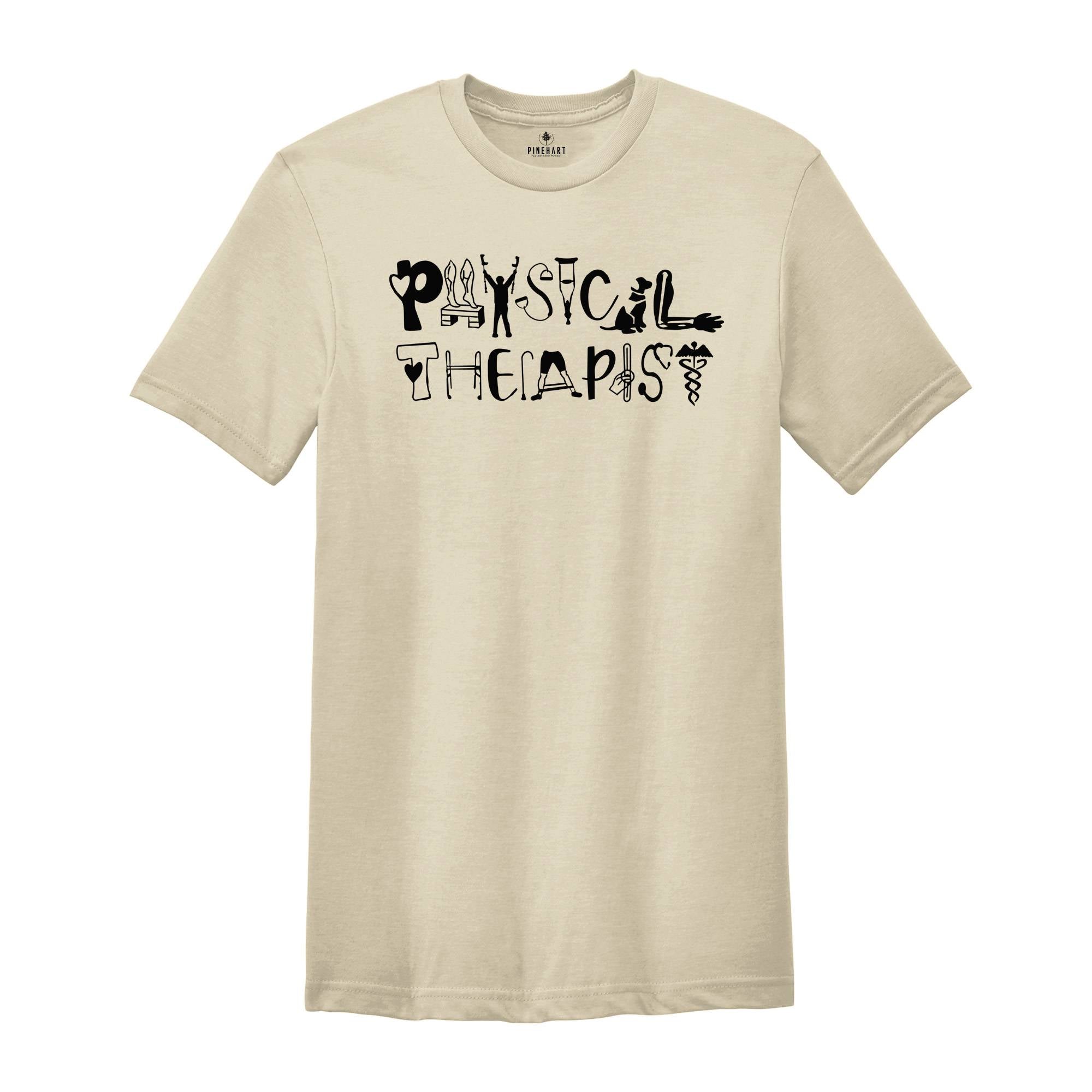 This Physical Therapist T-Shirt is the perfect gift for any physical therapy enthusiast or professional. The shirt features the letters 