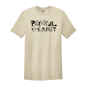 This Physical Therapist T-Shirt is the perfect gift for any physical therapy enthusiast or professional. The shirt features the letters 