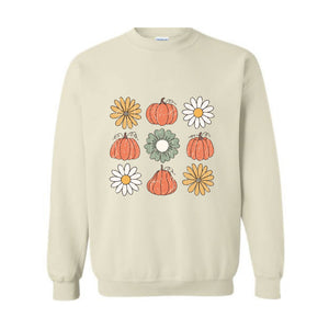 Retro Fall Sweatshirt, Pumpkin Sweatshirt, Pumpkin Spice Shirt, Autumn Sweater, Cute Fall Crewneck, Fall Crewneck, It's Fall Y'all