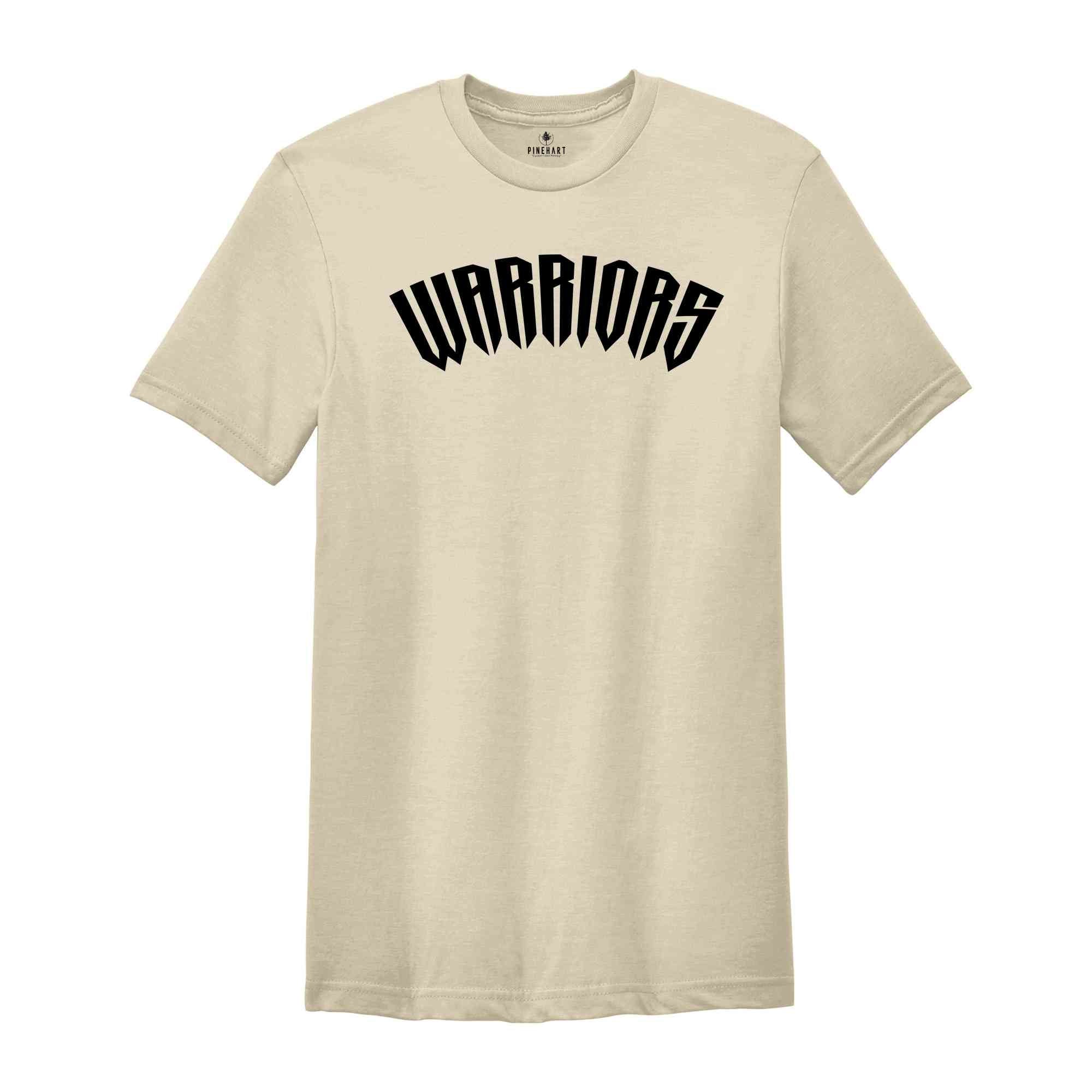 Team Mascot Shirt, Warriors Team Shirt, Warriors Football Shirt, Warriors Fan, Football Fan Shirt, Warriors School Spirit