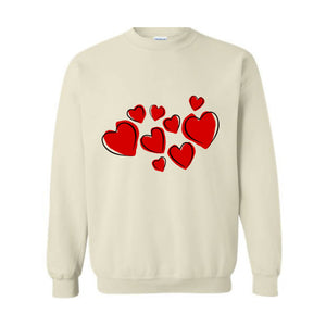 Heart Sweatshirt, Valentine Sweatshirt, Cute Valentine Sweatshirt, Valentine's Day Sweatshirt, Love Sweatshirt