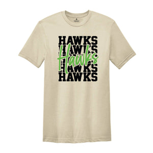 Team Mascot Shirt, Hawks Team Shirt, Hawks Football Shirt, Hawks Fan Shirt, Hawks School Shirt, Hawks School Spirit, Hawks Basketball Tee