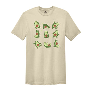 Avocado Yoga Shirt, Funny Yoga Shirt, Avocado Lover Shirt, Pilates Shirt, Gym Workout Shirt, Yoga Lover Shirt