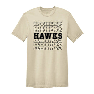 Team Mascot Shirt, Hawks Team Shirt, Hawks Football Shirt, Hawks Fan Shirt, Hawks School Shirt, Hawks School Spirit, Hawks Basketball Tee