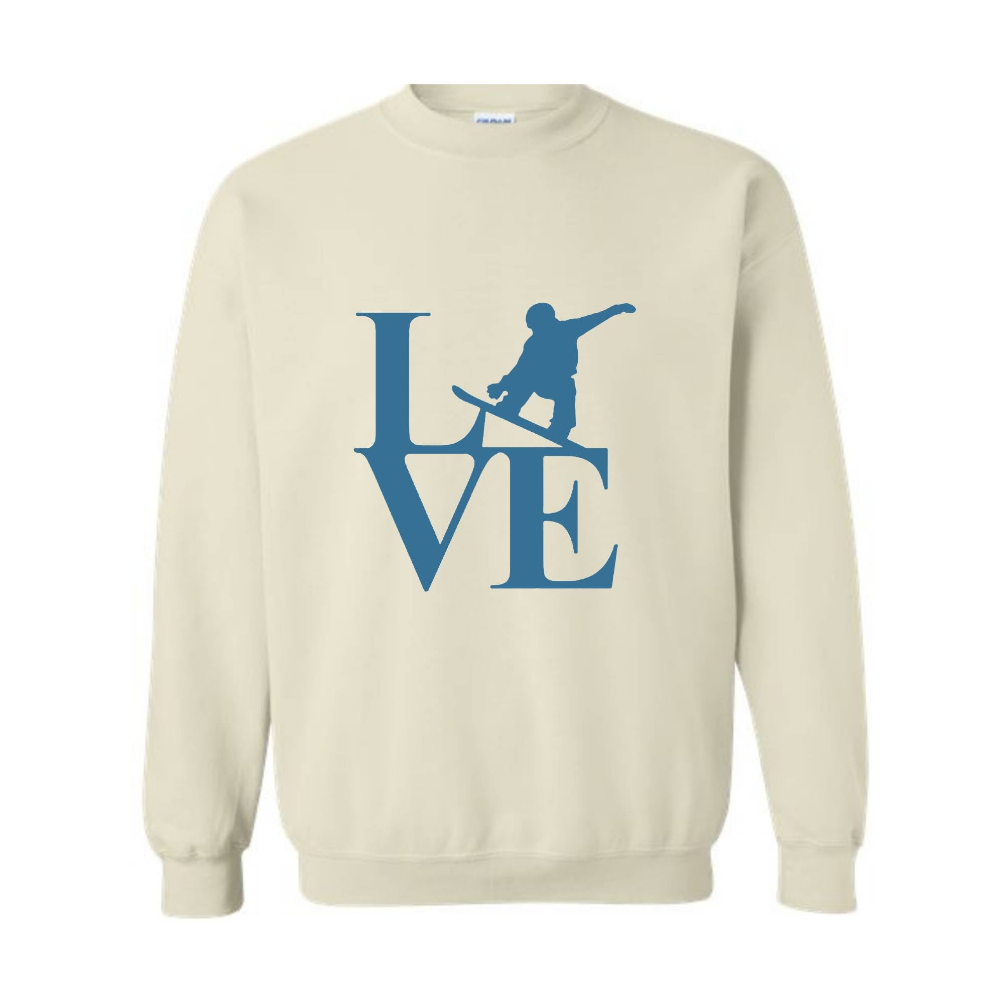 Live Snowboard Sweatshirt, Mountain Snowboarding Sweatshirt, Winter Sports Sweater, Snowboarding Gift