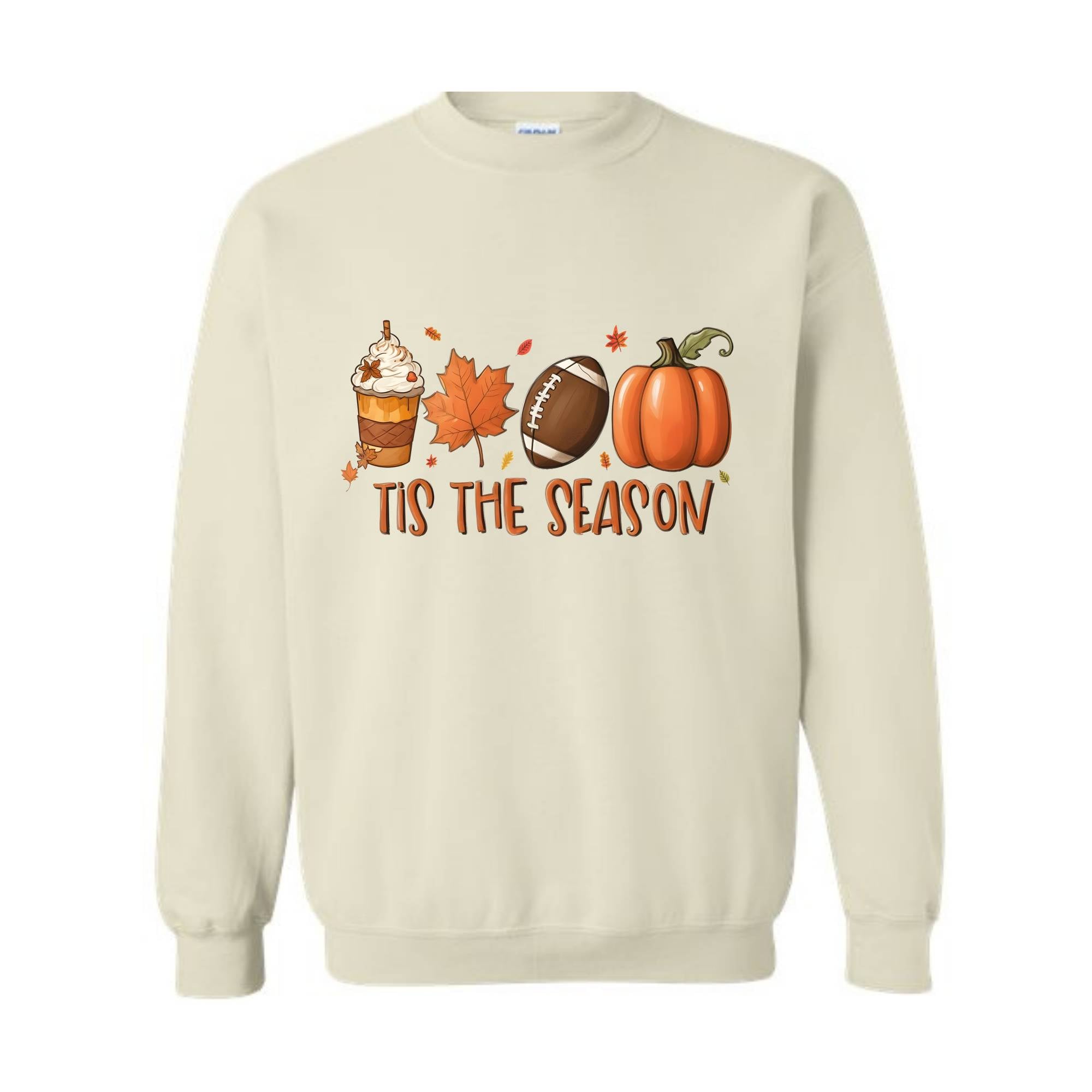 Tis' The Season Fall Sweatshirt, Fall Football Sweatshirt, Football Sweat, Halloween Sweatshirt, Game Day Halloween Gifts