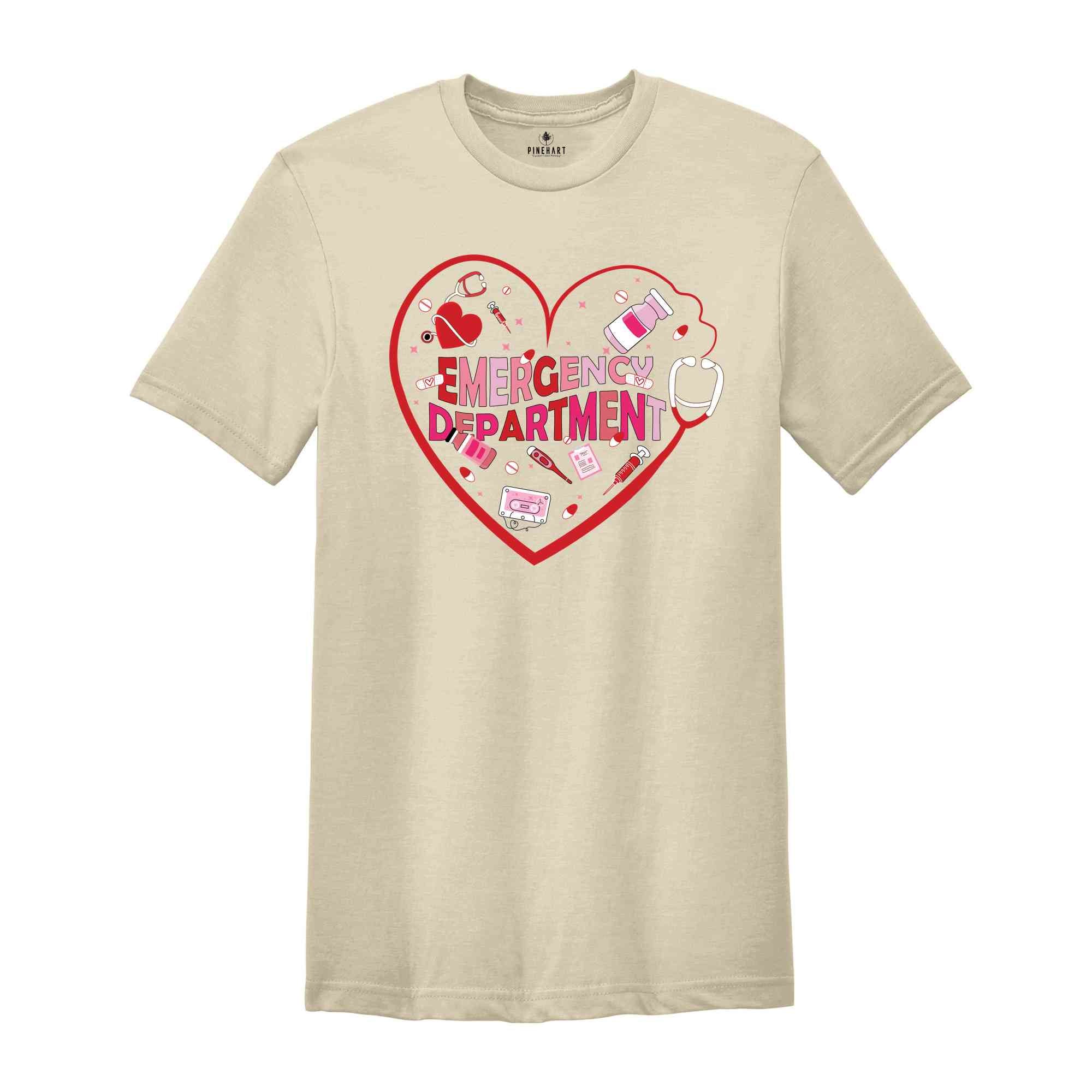 Emergency Department Valentine Shirt, Emergency Department, Er Nurse Shirt, Emergency Department, Er Tech Shirt