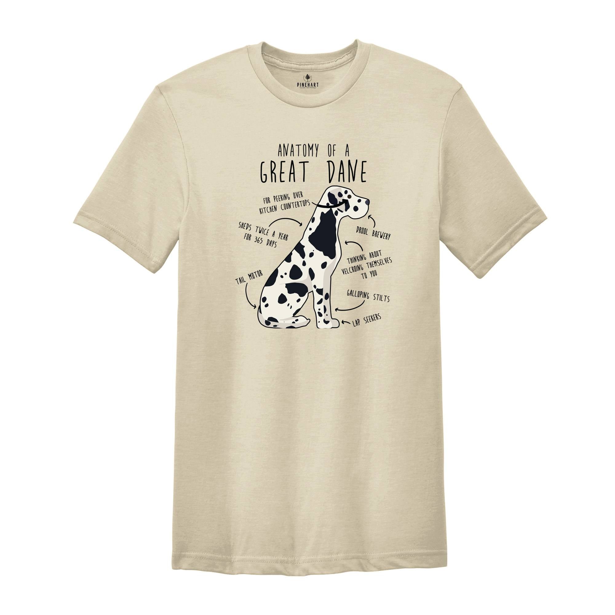 Anatomy Of A Great Dane Shirt, Funny Dog Shirt, Cute Dog Mom Shirt, Great Dane Shirt, Dog Lovers Shirt, Vintage Dog Shirt, Dog Father Gift