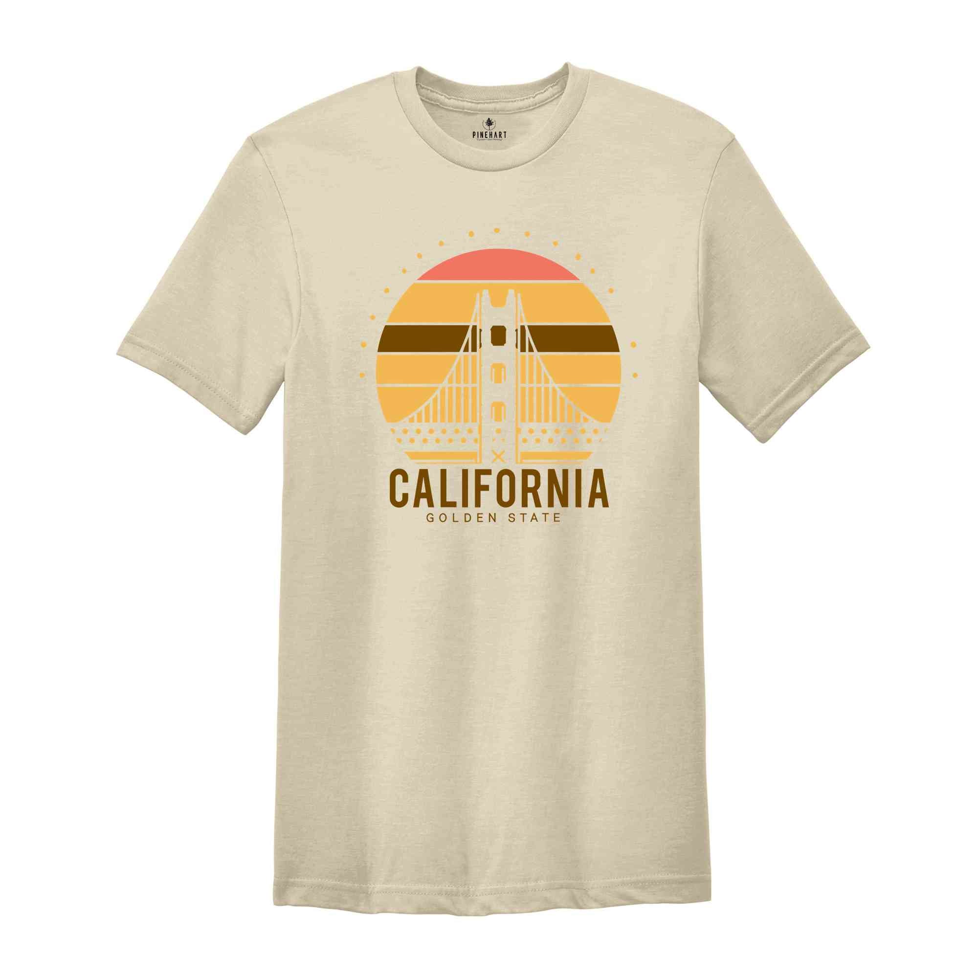 Retro California Shirt, Golden Gate Bridge T-Shirt, Urban City Shirt, San Francisco Shirt, California Adventure Shirt, Cali Girl Shirt