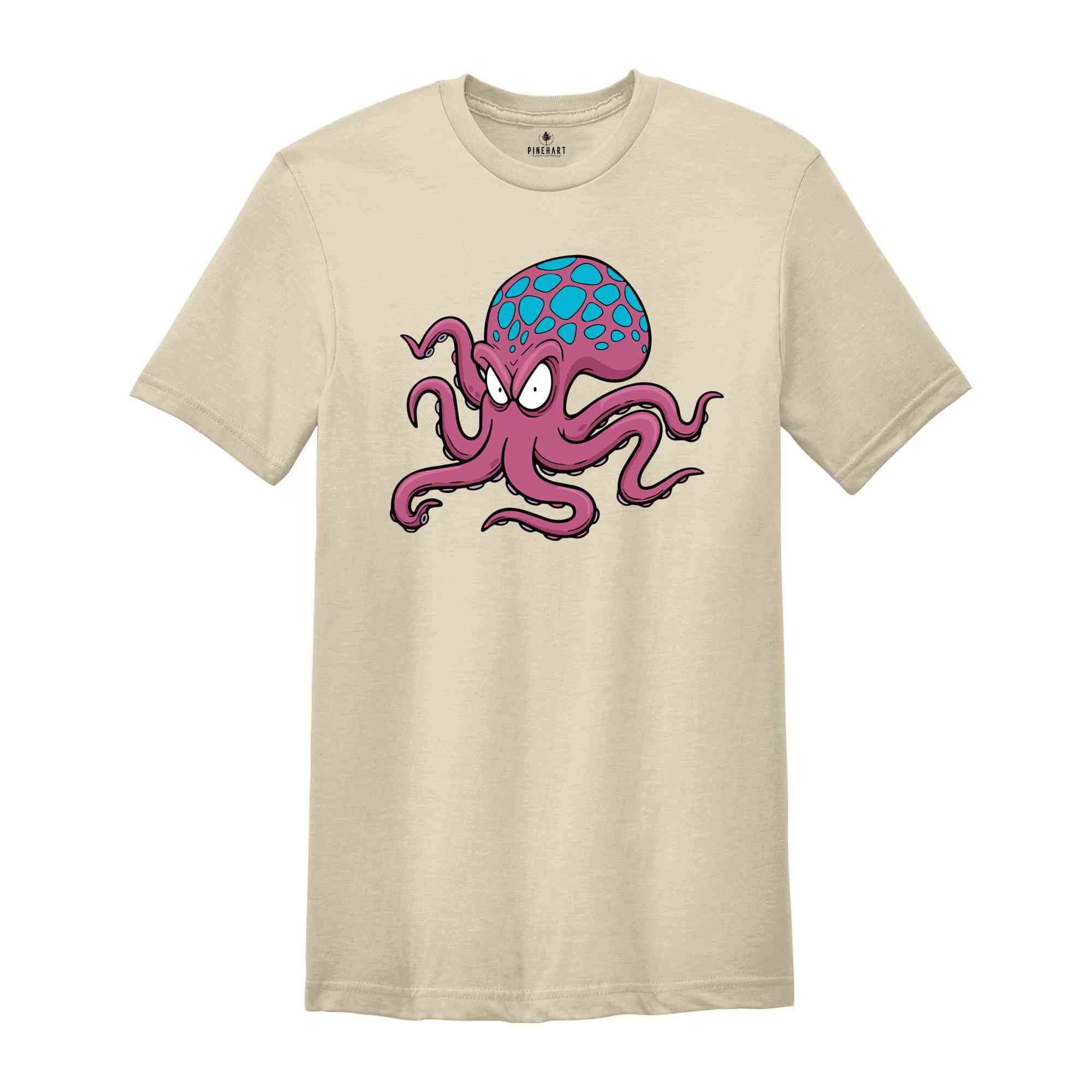 octopus shirt, Sea Creature T-shirt, Ocean Lover Shirt, Sea Animal Lover Shirt Gift, Marine Life shirt