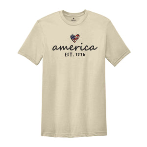 America Est.1776 Shirt, USA Shirt, Retro America Shirt, Independence Day Shirt, 4th Of July Shirt, 4th Of July Gift, Patriotic Shirt