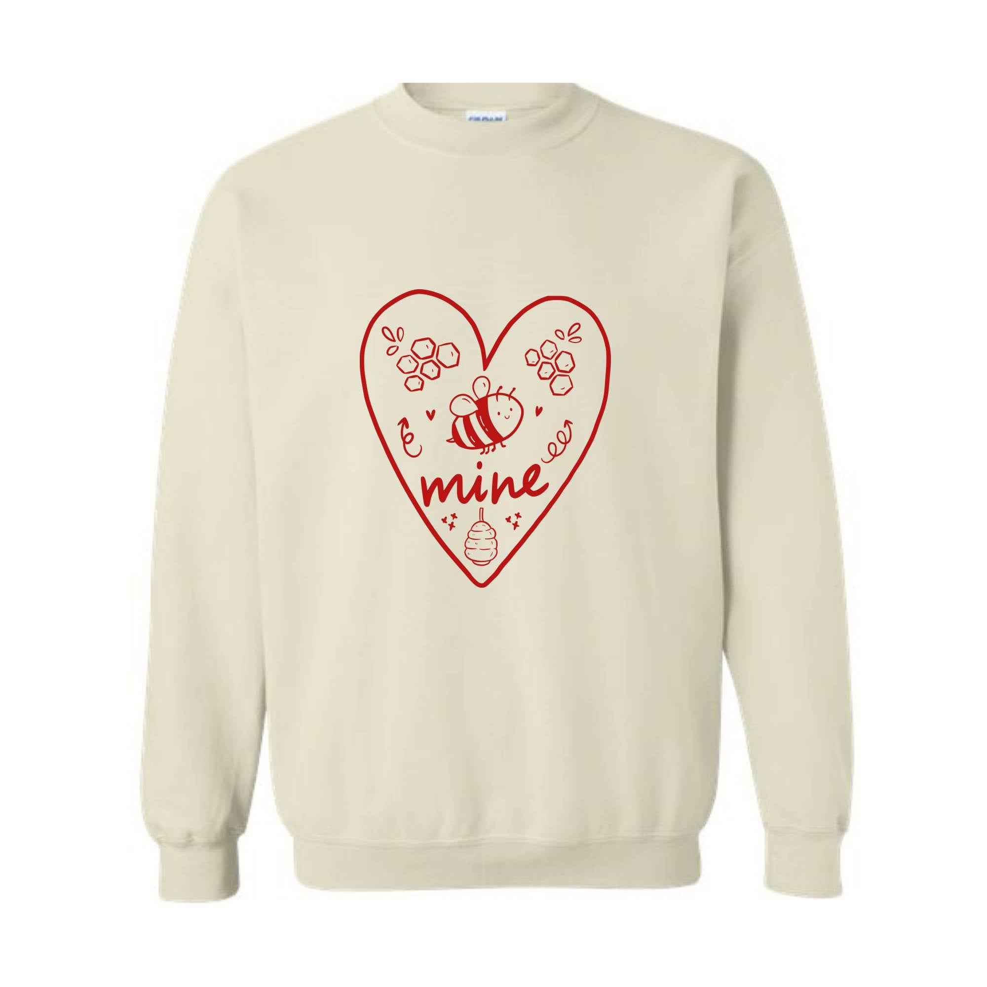 Bee Mine Sweatshirt, Valentine Couple Sweatshirt, Heart Sweatshirt, Valentine Matching Sweatshirt, Valentines Day Sweater