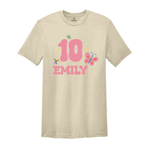 Custom In My Double Digits Era Shirt, Birthday Party Shirt, Matching Birthday Shirt,10th Birthday Shirt, Double Digits Birthday Girl Shirt