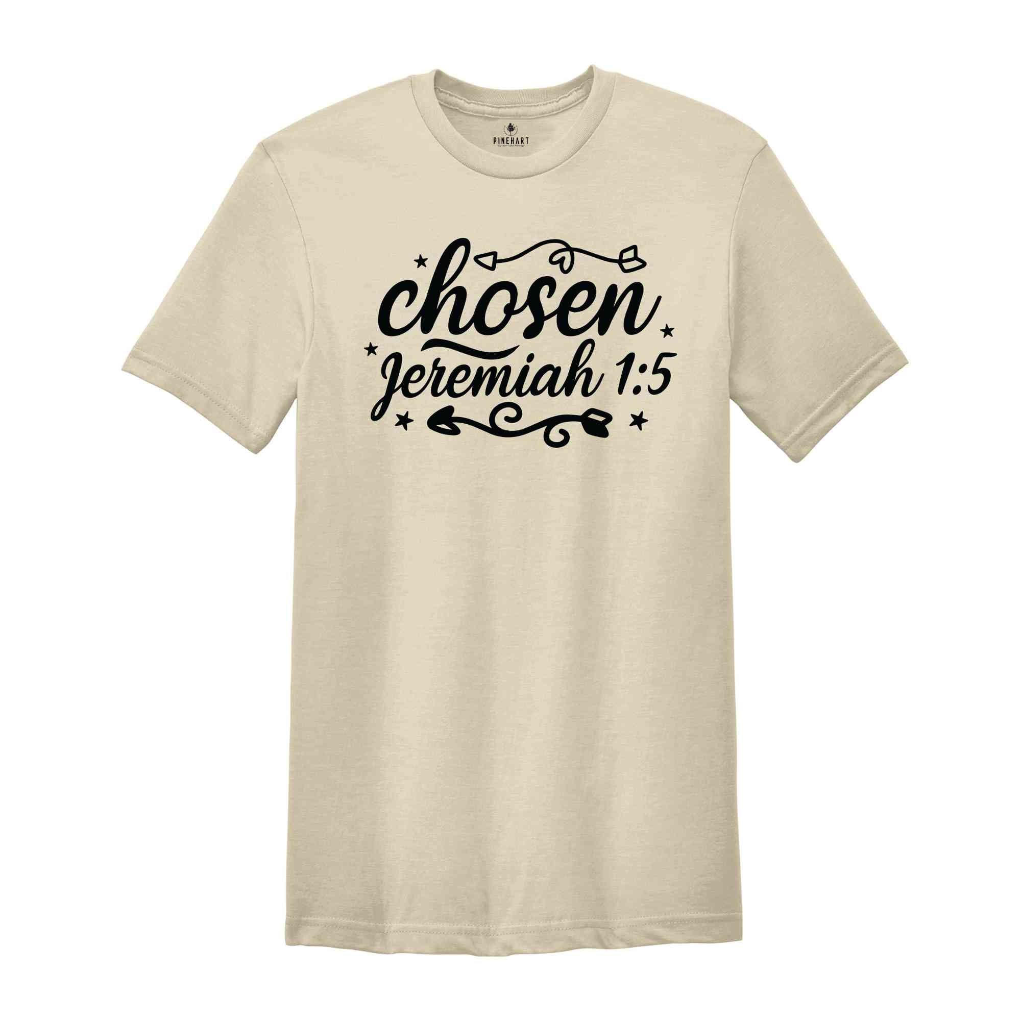 Chosen T-Shirt, Trendy Christian Shirt, Aesthetic Bible Verse Shirt, Inspirational Gift, Christian Gifts