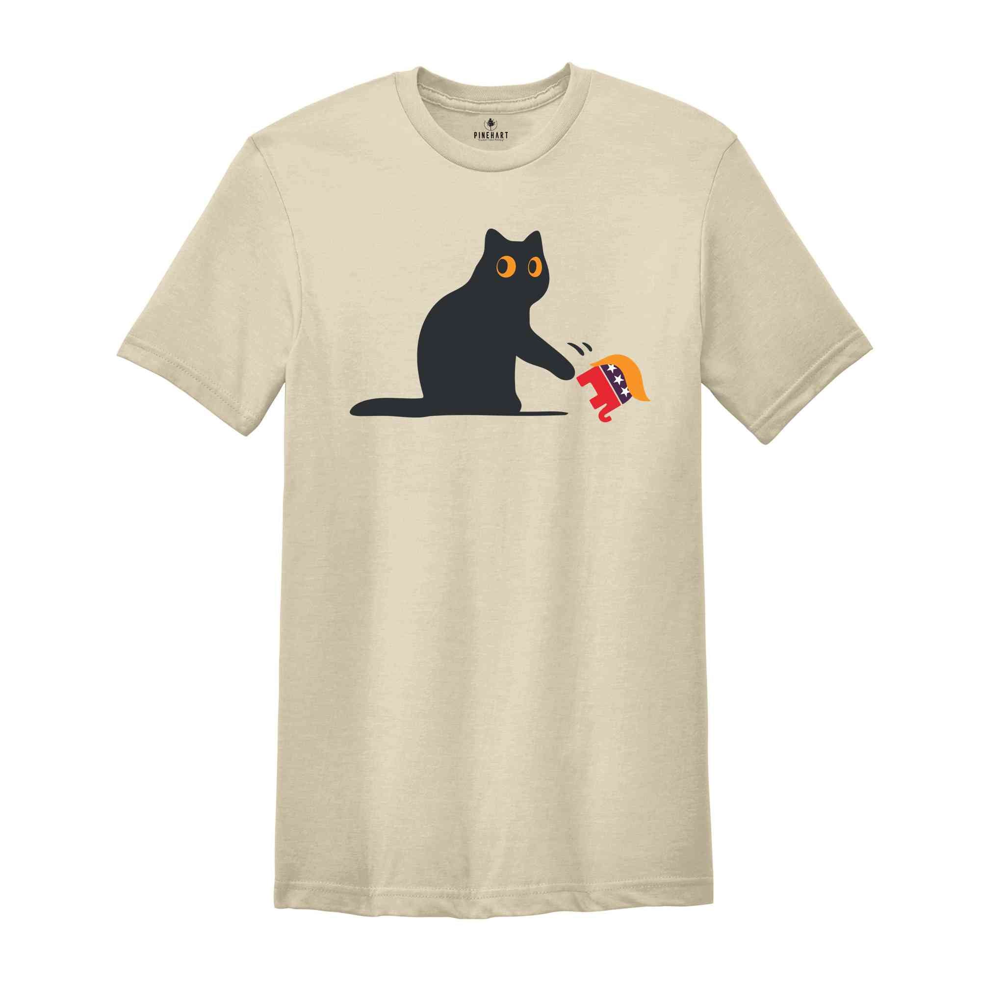 Kamala Harris 2024 T-Shirt, Black Cat Tee, Anti-Trump Shirt, Democrat Shirt, Madam President T-Shirt, Kamala For President Shirt