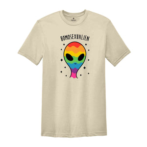 Homosexualien Shirt, Sarcastic Shirts, Funny Pride Month Shirt, Straight Tshirt, Rainbow Pride Shirt, Gaylien Shirt, Funny LGBTQ Shirt