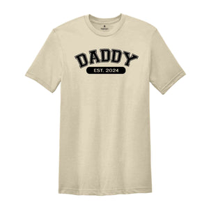 Daddy Est 2024 Shirt, New Father Day Gift, Birthday Daddy T-shirt, Daddy T-shirt, Gift For Husband