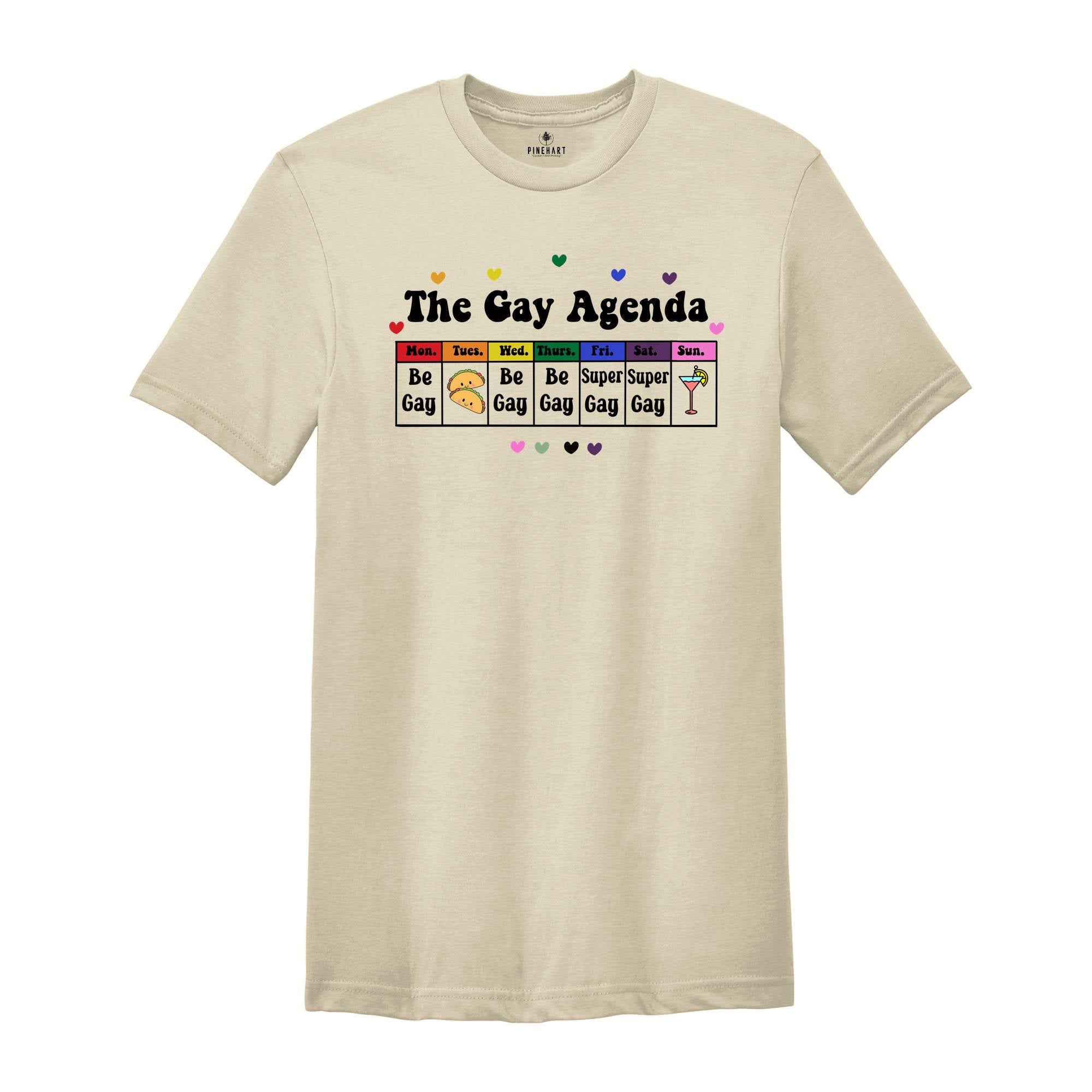 The Gay Agenda Pride Month Shirt, Lgbt Pride Shirt, Equality Shirt, Lgbtq Gift Shirt, Pride Month Shirt, Funny Gay Shirt