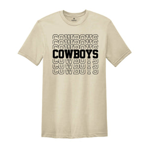 Team Mascot Shirt, Cowboys Team Shirt, Cowboys Football Shirt, Cowboys Fan Shirt, Cowboys School Shirt, Cowboys School Spirit