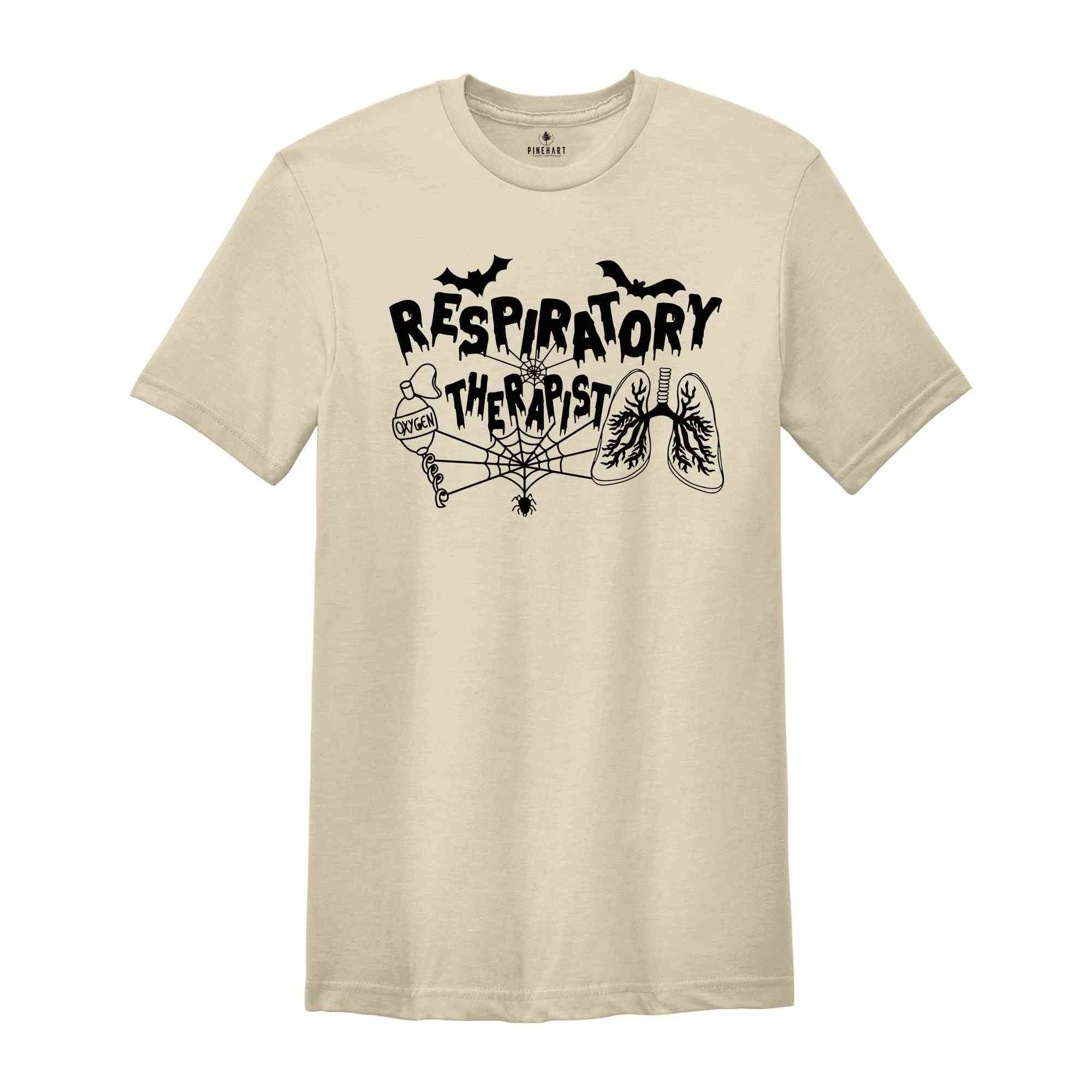 Halloween Respiratory Therapist Shirt, Therapist Crew Shirt, Halloween Tee, Respiratory Therapist Gift, Halloween Party Tee, RT Shirt