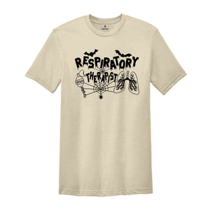 Halloween Respiratory Therapist Shirt, Therapist Crew Shirt, Halloween Tee, Respiratory Therapist Gift, Halloween Party Tee, RT Shirt