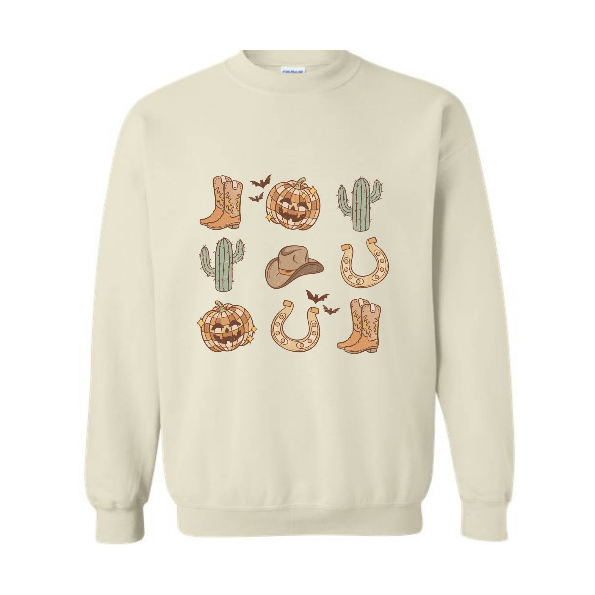 Western Halloween Sweatshirt, Halloween Sweater, Cowgirl Sweatshirt, Cowboy Sweatshirt, Pumpkin Spice Shirt, Western Vibes Shirt