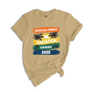 Family Vacation 2025 Shirt, Matching Family Trip Shirt, Personalized Family Shirt, Custom Vacation Shirt, Family Cruise Shirt, Summer Shirts