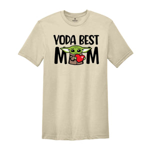 Yoda Best Mom Shirt, Star Wars Yoda Mothers day Gift, Cute Baby Yoda Tee, Star Wars Fans Shirt, Funny Disney T-Shirt