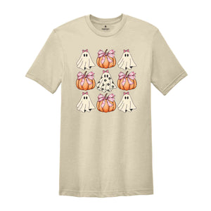 Halloween Ghost Pumpkin Shirt, Cute Halloween Shirt, Halloween Gift, Pumpkin Spice Shirt, Pumpkin Shirt, Ghost Shirt, Halloween Ghost