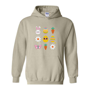 Easter Elements Hoodie, Cute Easter Hoodie, Cute Easter Hoodie, Easter Hoodie, Cute Mom Hoodie, Easter bunny Hoodie, Bunny Hoodie