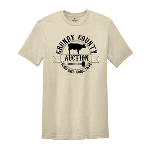 Grundy County Auction Shirt, Western Shirt, Country Music Song, Country Music Tee, Rodeo T-Shirt, Western Vibes, Boho Vibes Tee