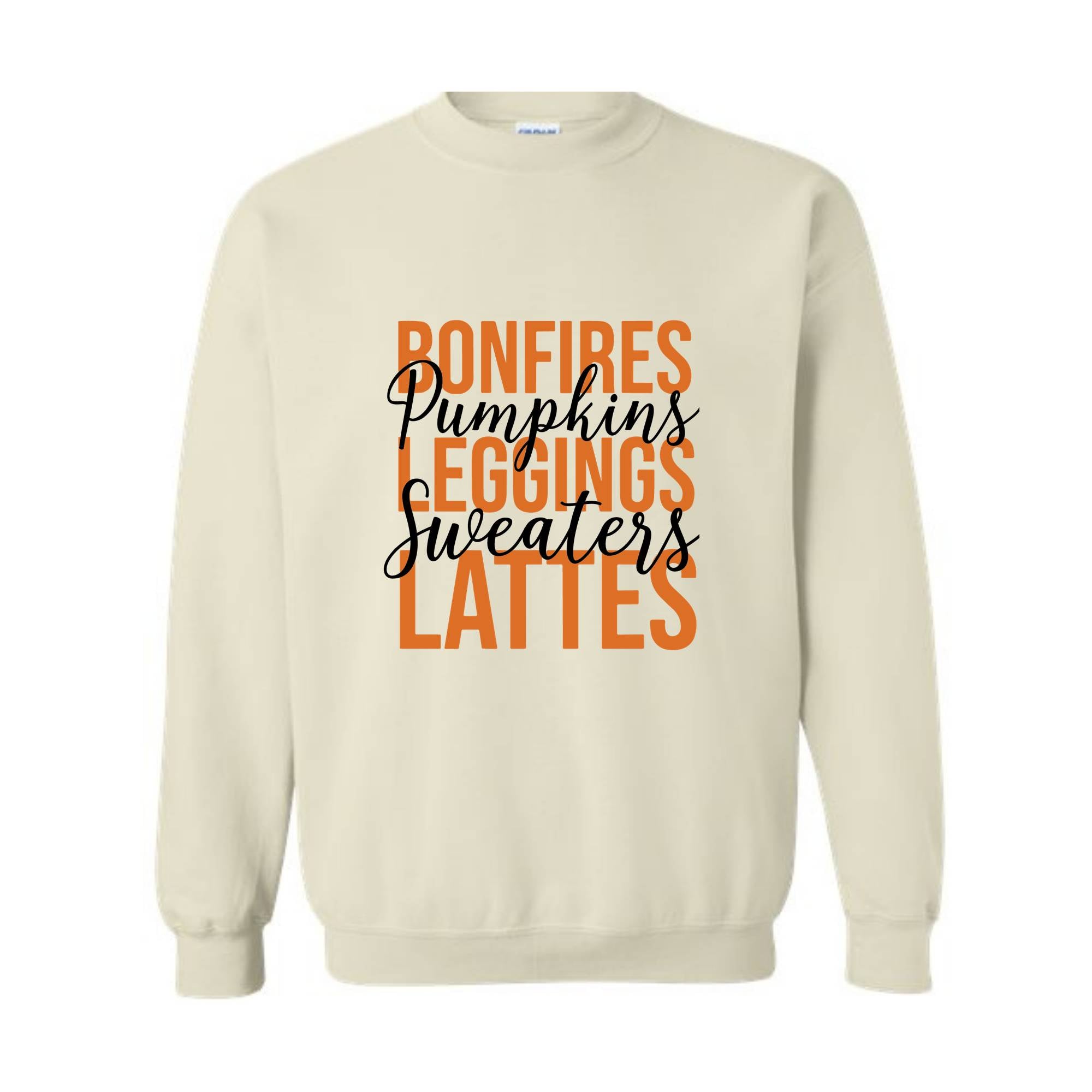 Bonfires Pumpkins Leggings Sweaters Lattes Sweatshirt, Thanksgiving Sweatshirt, Fall Autumn Sweater, Hello Autumn Shirt, Thanksgiving Gift