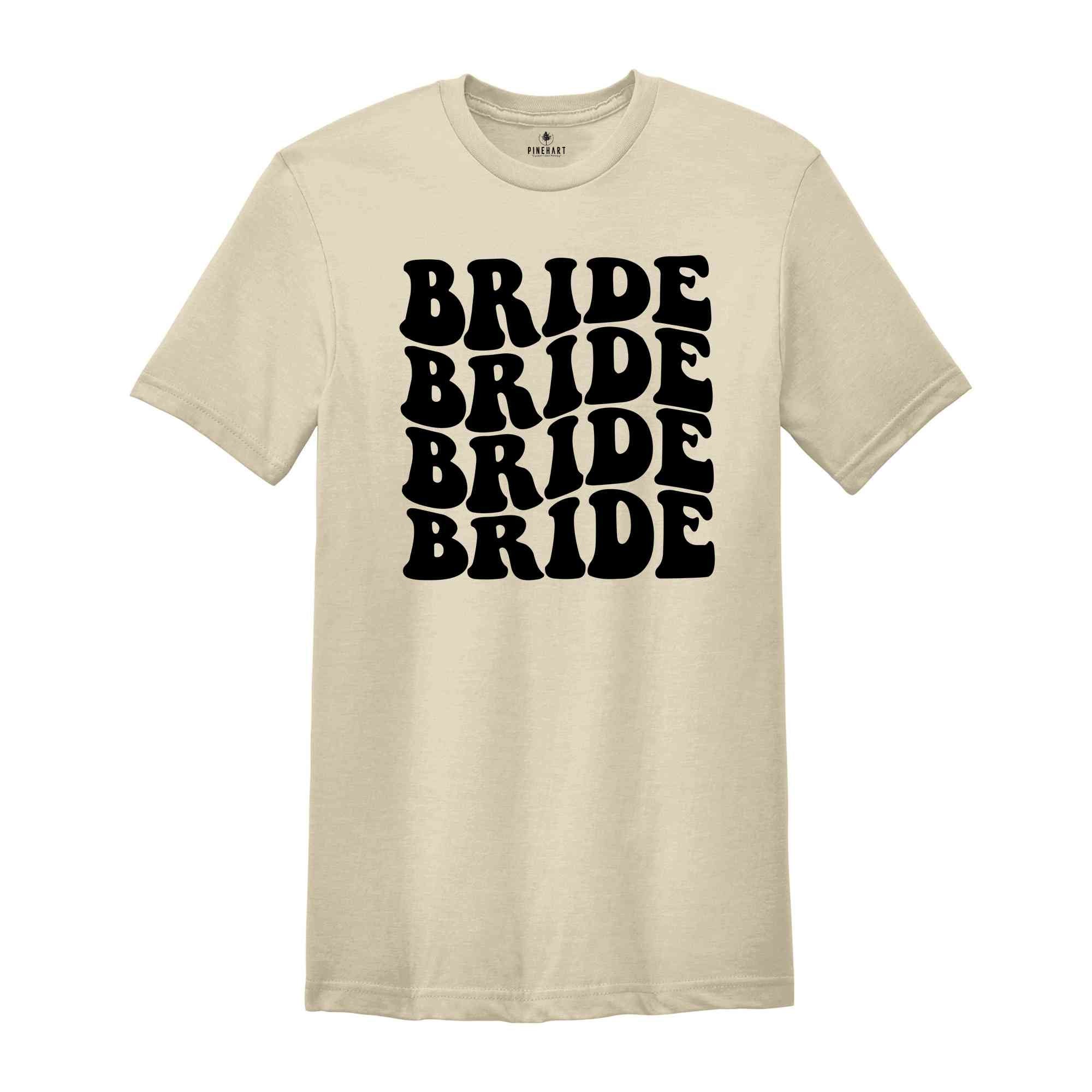 Bride Bridesmaid Shirt, Bridal Party Shirt, Bachelorette Party Shirt, Trendy Wedding, Cute Bride Shirt