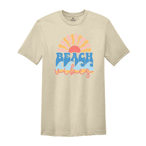 Beach Vibes Shirt, Summer Vibes Shirt, Beach Shirt, Tropical Sunset Shirt, Retro Summer Shirt, Boho Beach Vibes Shirt, Sunset Shirt