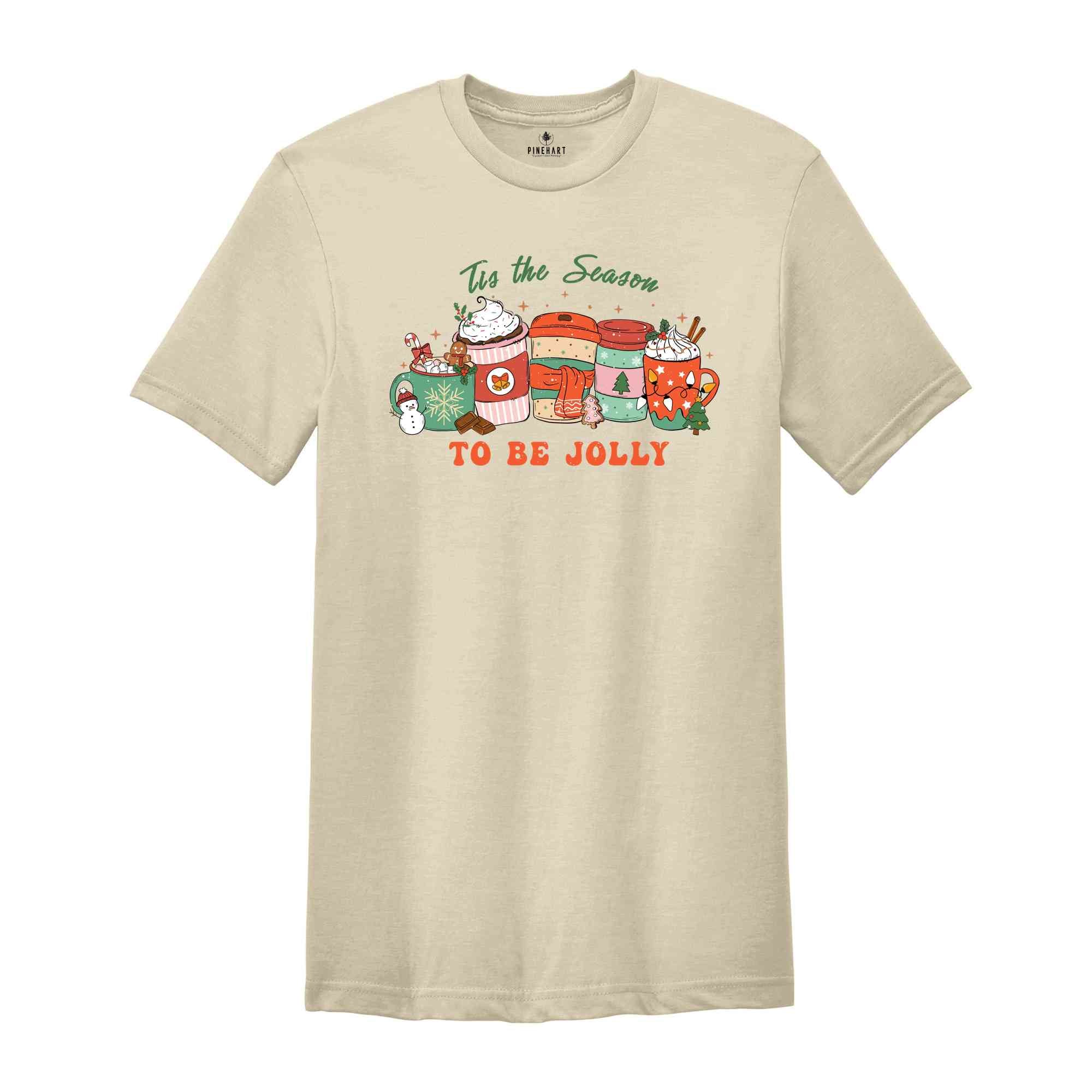 Tis The Season To Be Jolly Shirt, Christmas Coffee Shirt, Coffee Lover Shirt, Christmas Party Shirt, Holiday Shirt, New Year Shirt,