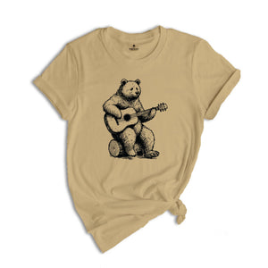 Bear Playing Guitar Shirt, Bear Shirt, Bear And Music Shirt, Musician Shirt, Guitar Player Shirt, Bear Guitar Shirt, Music Guitar Gift