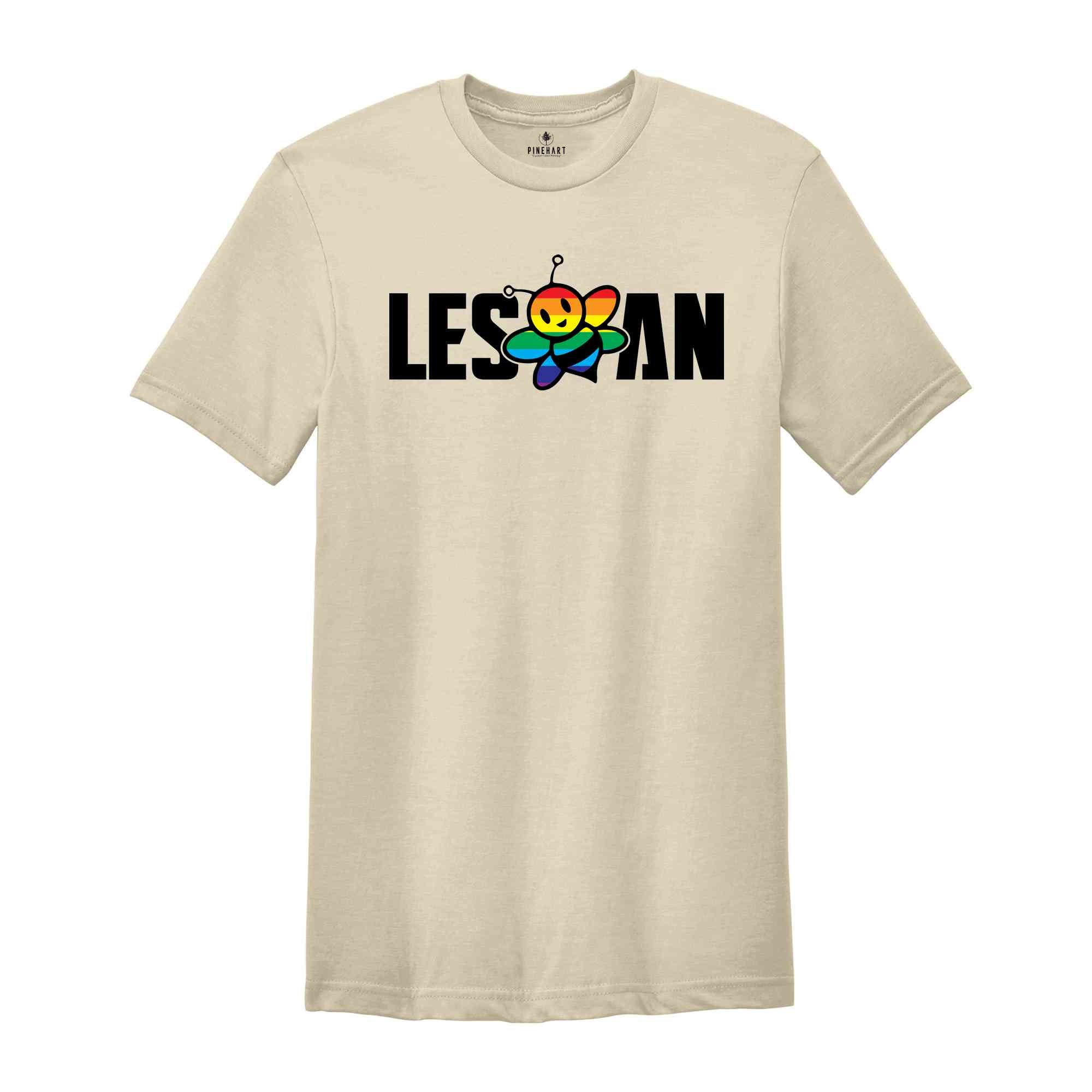 Lesbeean Shirt, Lesbian Shirt, Gift For Lesbian, Lgbt Couple Shirt, Bee Lover Shirt, Bee Kind, Love Is Love, Pride Month Shirt, Pride Gift