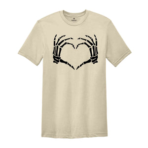 Skeleton Hand Heart Shirt, Halloween Shirt, Skeleton Hand Tee, Skeleton Heart Shirt, Scary Hands Shirt, Spooky Season Shirt