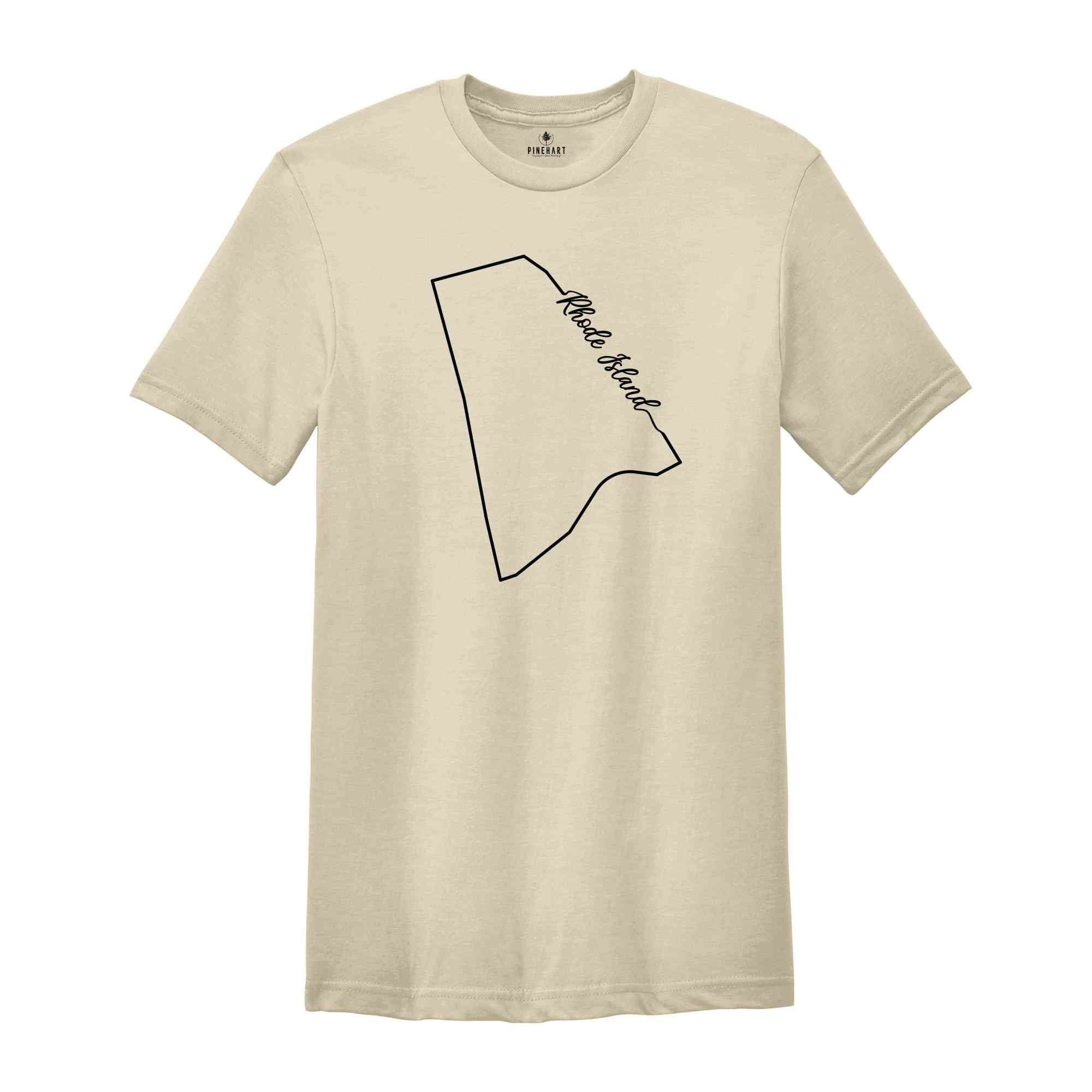 Rhode Island State Shirt, The USA State Shirt, Rhode Island USA Shirt, Rhode Island Map Outline Shirt, US Outline Shirt, United States Shirt