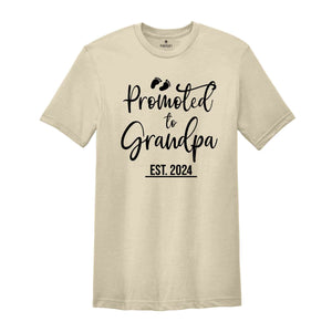 Promoted to Grandma Grandpa Est 2024 Shirt, Matching New Grandma Shirt, New Grandpa Shirt, Grandparents Shirt, Funny Gender Reveal Shirt