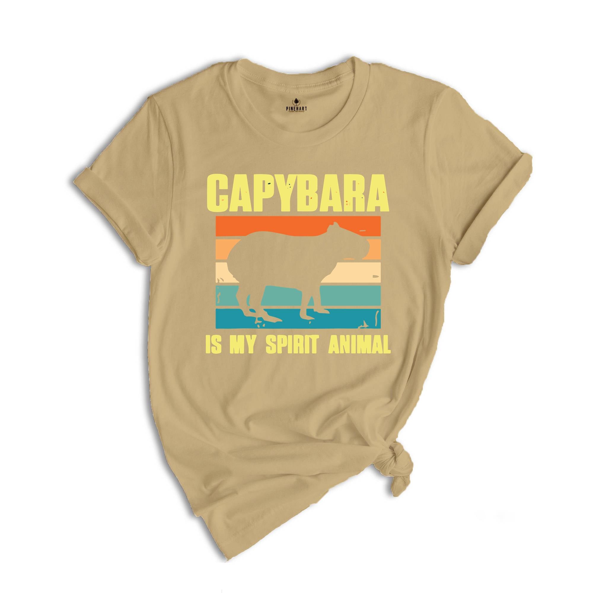 Capybara Is My Spirit Animal Shirt,Animal Lover Tee,Capybara Lover T-Shirt,Cute Animal Tshirt,Capybara Gift,Vintage Graphic Tee,Funny Quotes