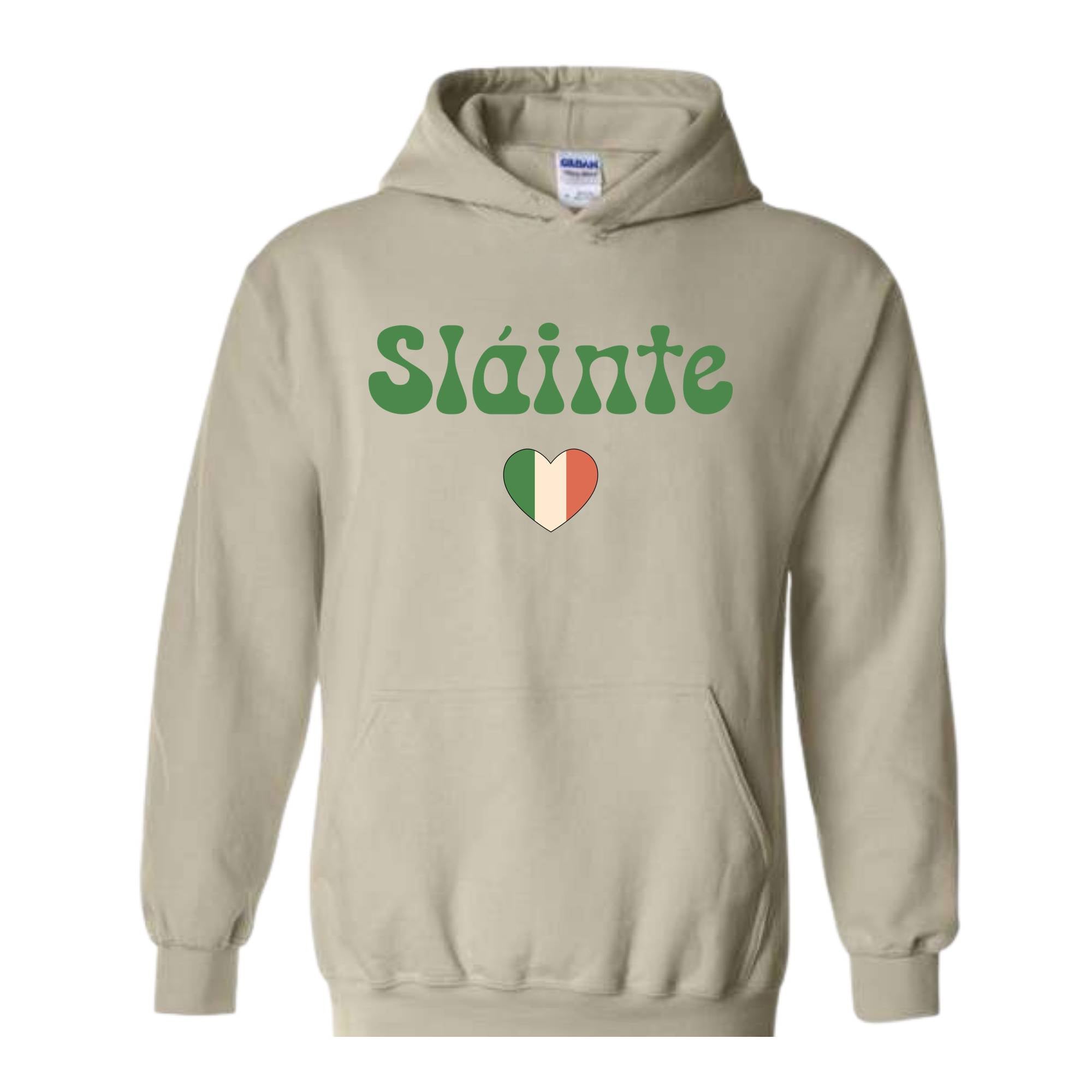 Slainte Hoodie, Luck of the Irish, Irish Hoodie, Irish Clothing, St Patrick's Day Hoodie, Lucky Hoodie, Womens St Patricks