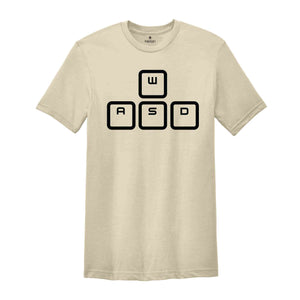 WASD Keys Shirt, Computer Gamer Gifts, Computer Gamer Shirt, PC Gamer Gifts, PC Gamer Shirt, Video Game Shirt, Computer Nerd Gifts, Wasd Tee