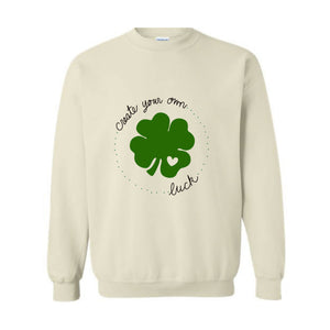 Shamrock St Patricks Day Sweatshirt, Clover Sweater, Green Pullover, Irish Gift, Lucky Charm , Custom Sweatshirt