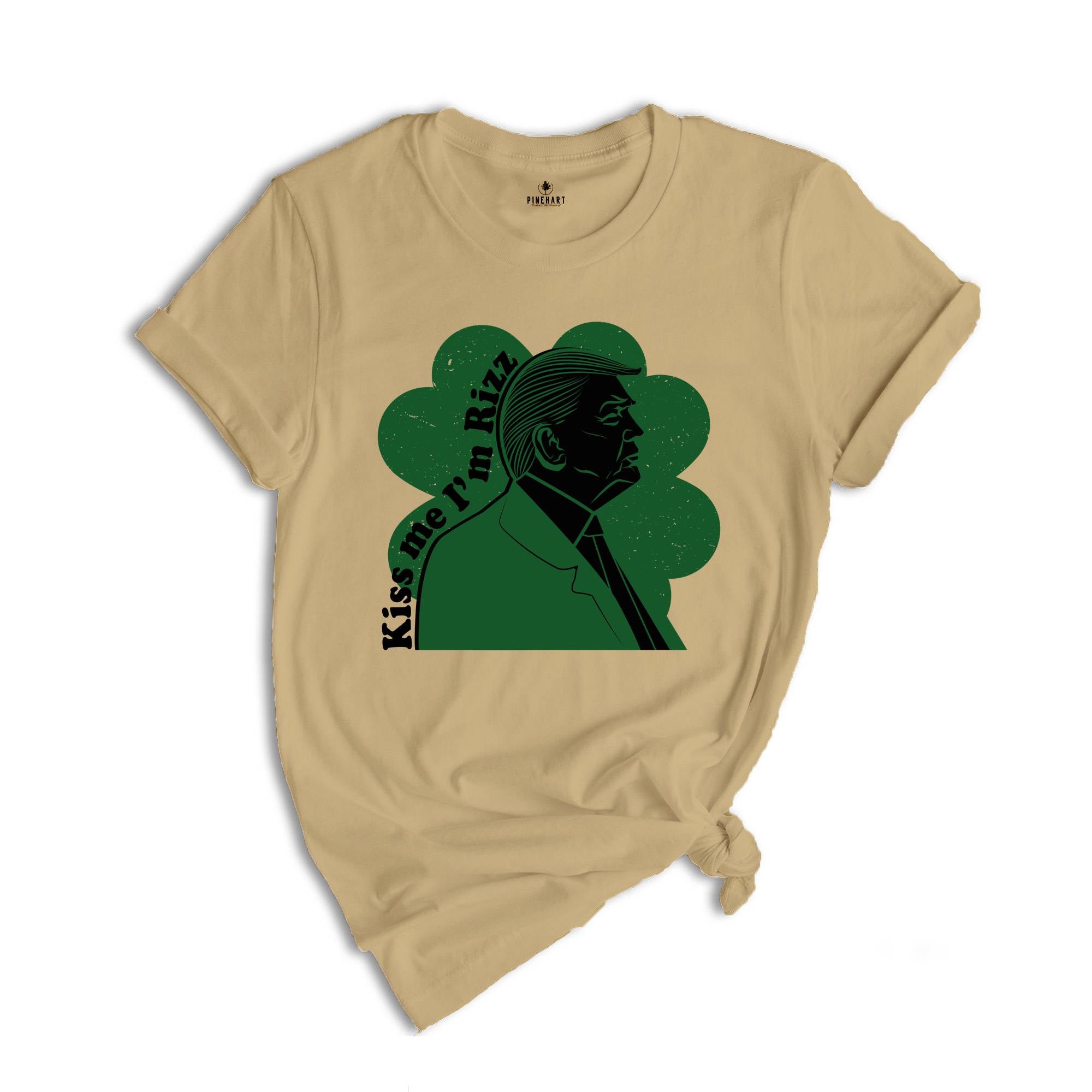 Kiss Me I'm Rizz Shirt, Trump Patrick Day Shirt, Trump Tee, Rizz Trump St. Patrick Day Tshirt, Cool St Patrick Shirt, Funny Trump Shirt