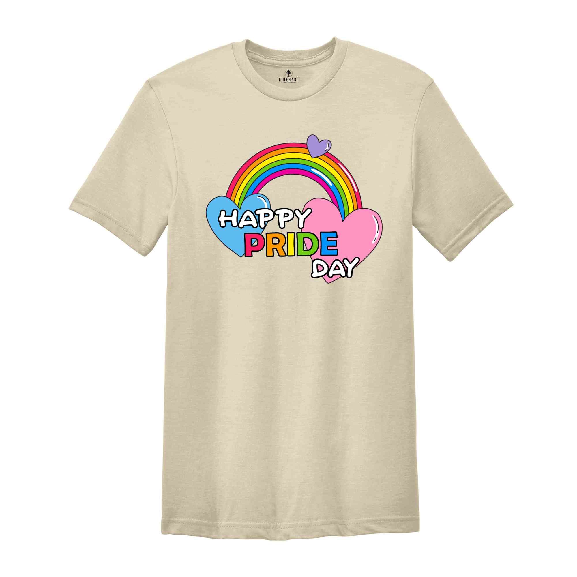 Happy Pride Day Shirt, LGBTQ+ Shirt, Pride Month Shirt, Gay Pride Shirt, Equality Shirt, Lesbian Tees, Equal Rights Support